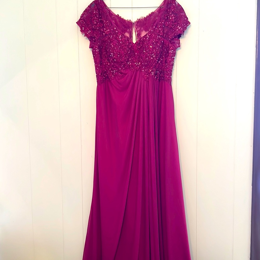 Beautiful Mother of the Bride Dress in Mulberry